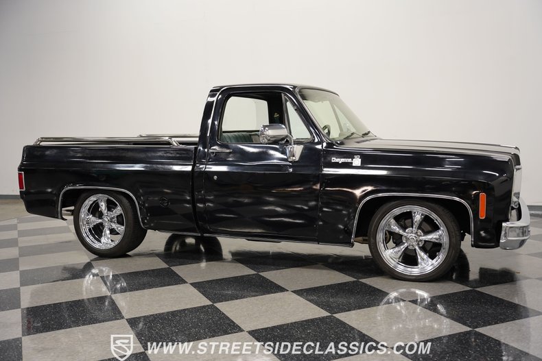 Chevrolet-C10-1978-Black-Green-24