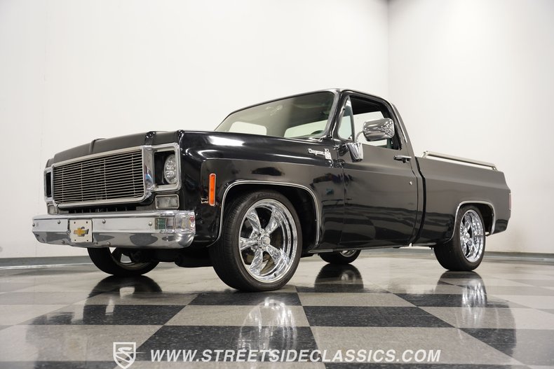 Chevrolet-C10-1978-Black-Green-29