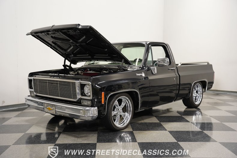 Chevrolet-C10-1978-Black-Green-39