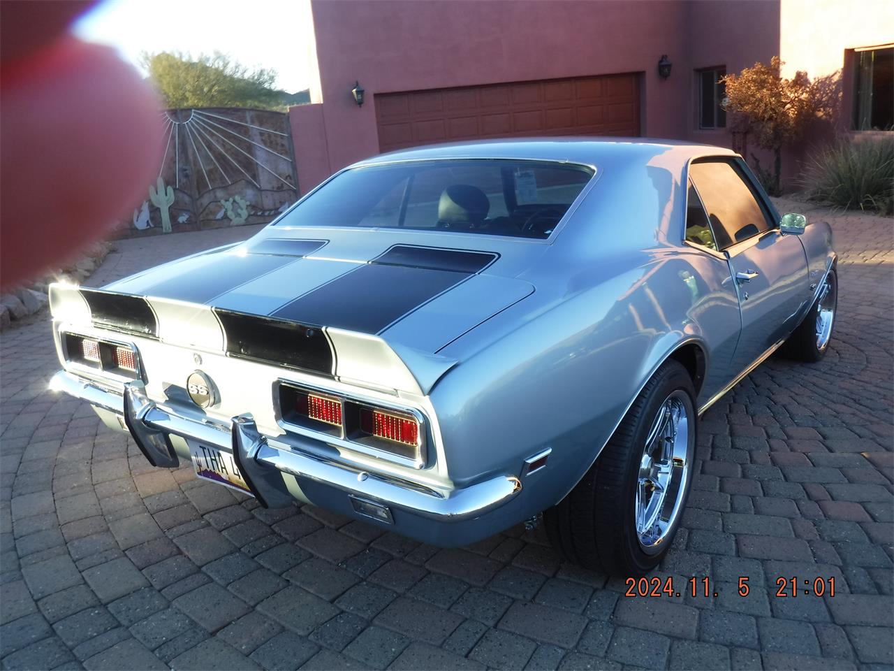 Chevrolet-Camaro-1968-Blueish-amp-Black-Trim-Black-2