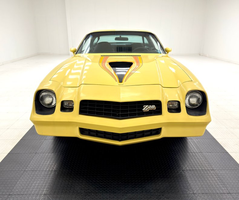 Chevrolet-Camaro-1978-Bright-Yellow-Black-ampamp-White-Ho-9