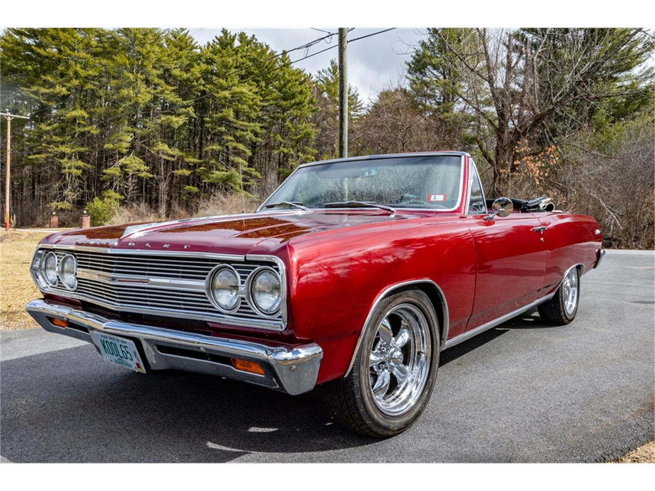 Chevrolet-Chevelle-malibu-1965-Deep-burgundy-Metallic-Dark-red-1