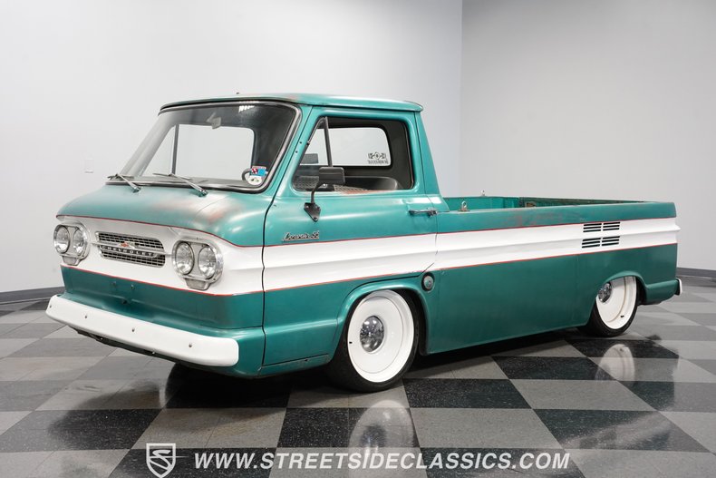 Chevrolet-Corvair-1961-Green-Green-23