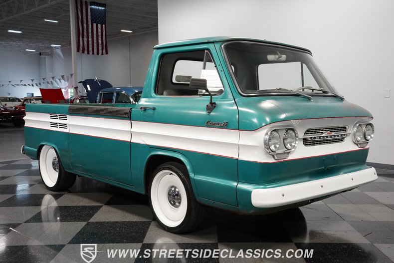 Chevrolet-Corvair-1961-Green-Green-31