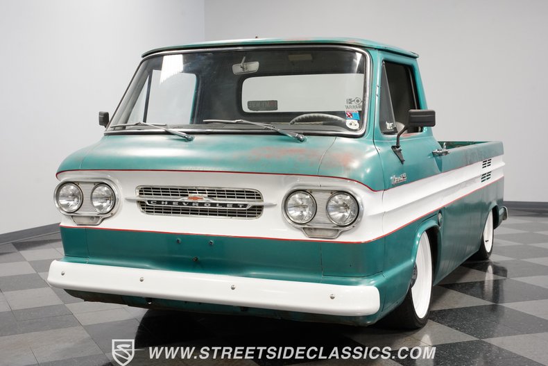 Chevrolet-Corvair-1961-Green-Green-33