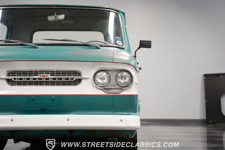 Chevrolet-Corvair-1961-Green-Green-35