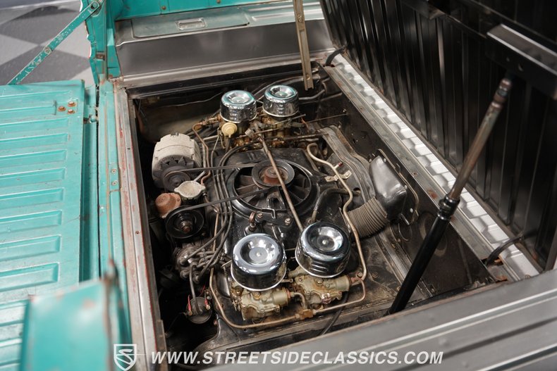 Chevrolet-Corvair-1961-Green-Green-46