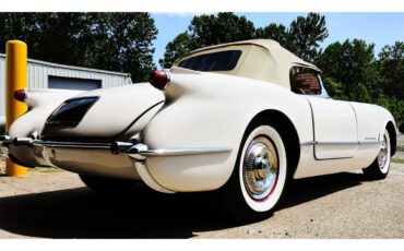 Chevrolet-Corvette-1954-White-Red-1