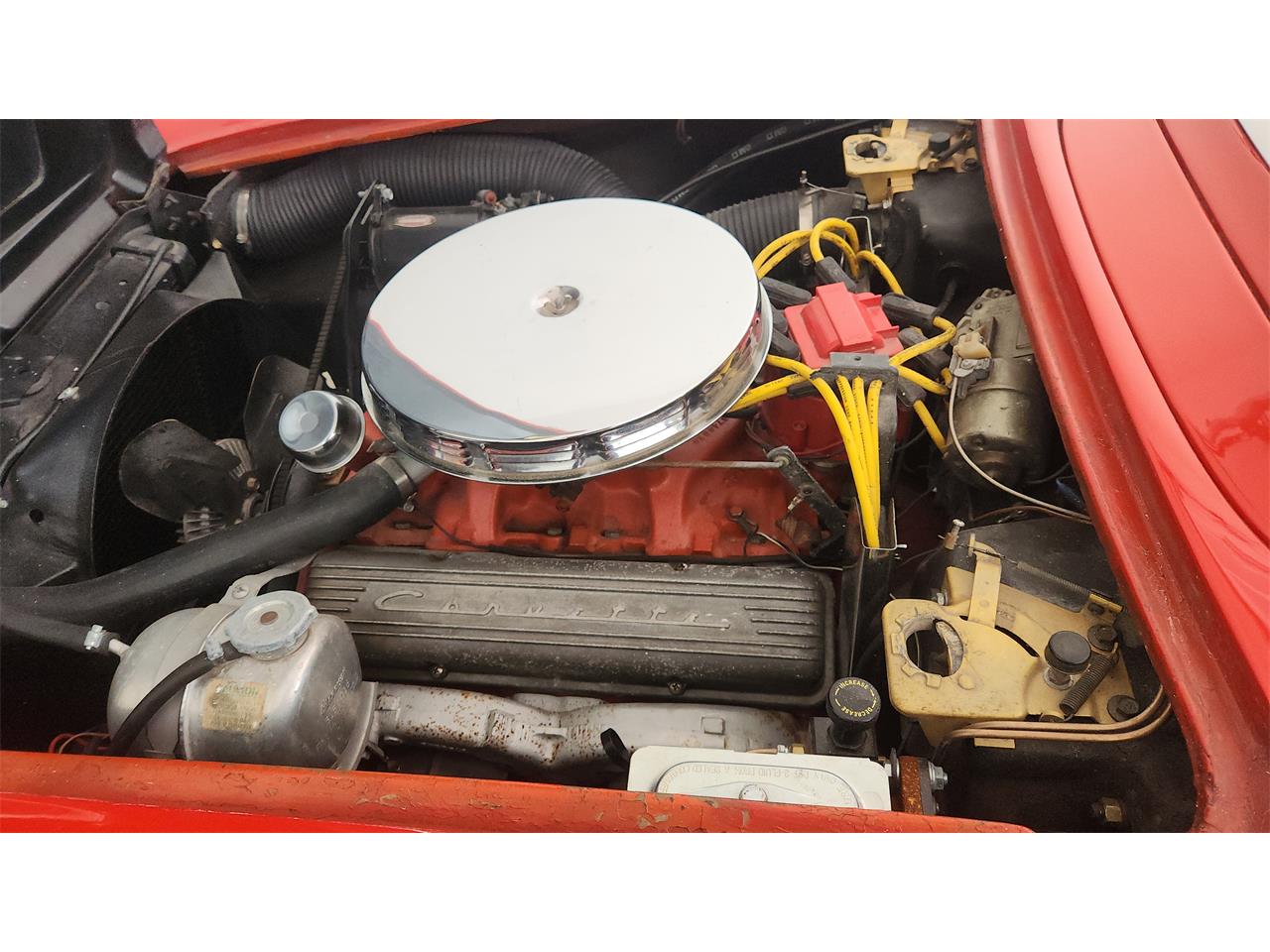 Chevrolet-Corvette-1961-Red-Red-35