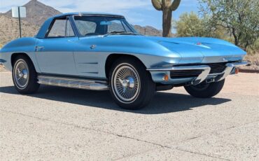 Chevrolet-Corvette-1964-Silver-Blue-Black-1