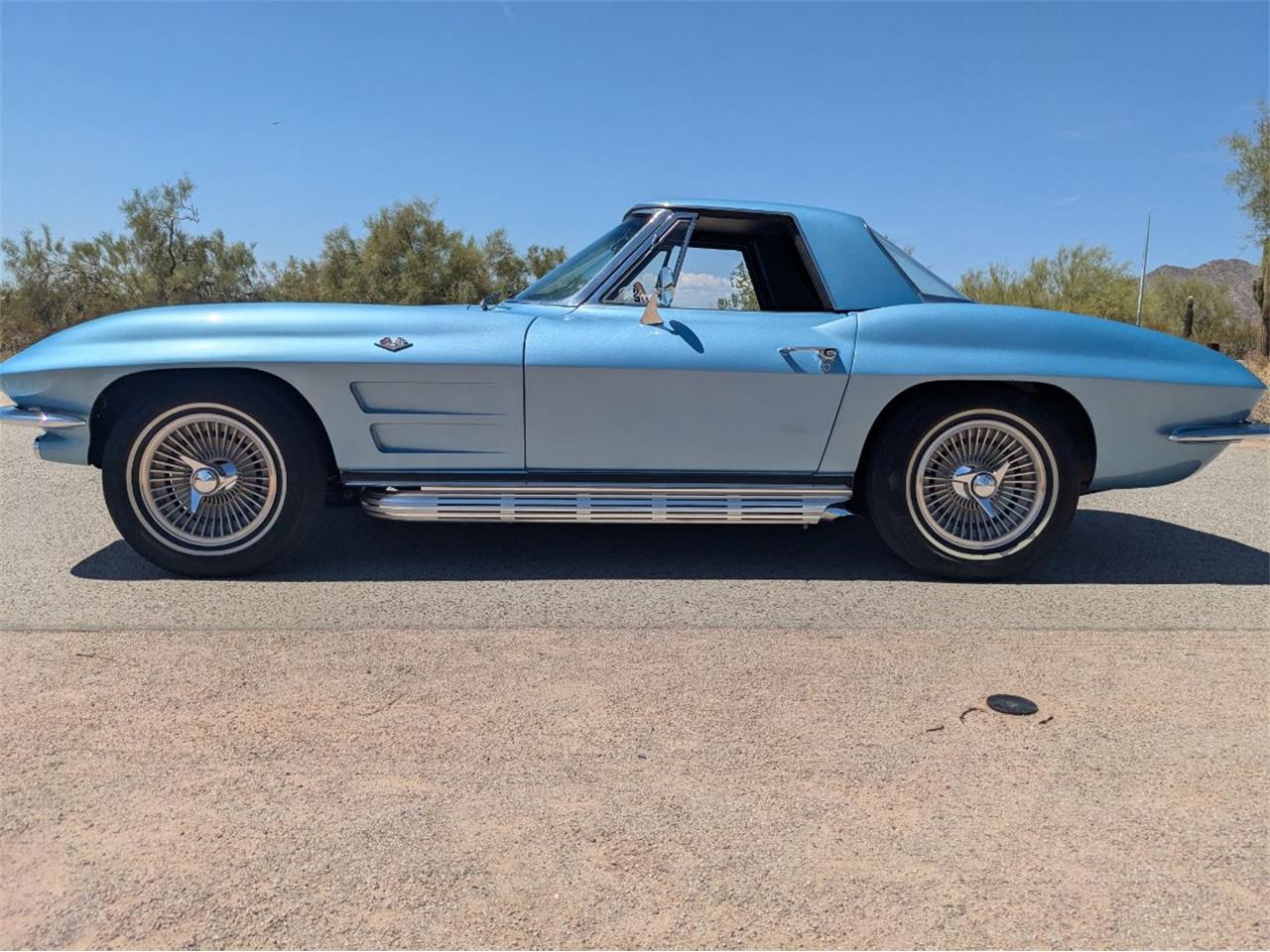 Chevrolet-Corvette-1964-Silver-Blue-Black-5