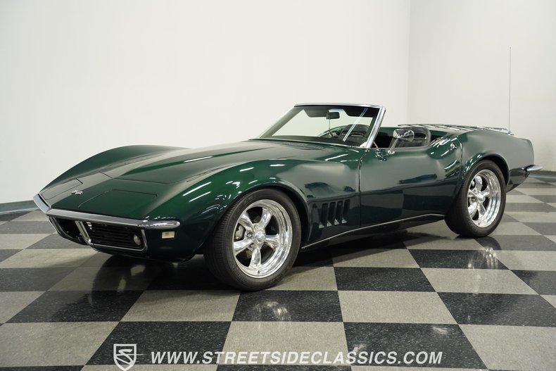 Chevrolet-Corvette-1968-British-Green-Black-23