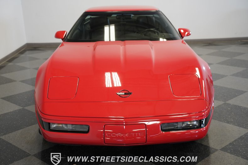 Chevrolet-Corvette-1991-Bright-red-Black-44