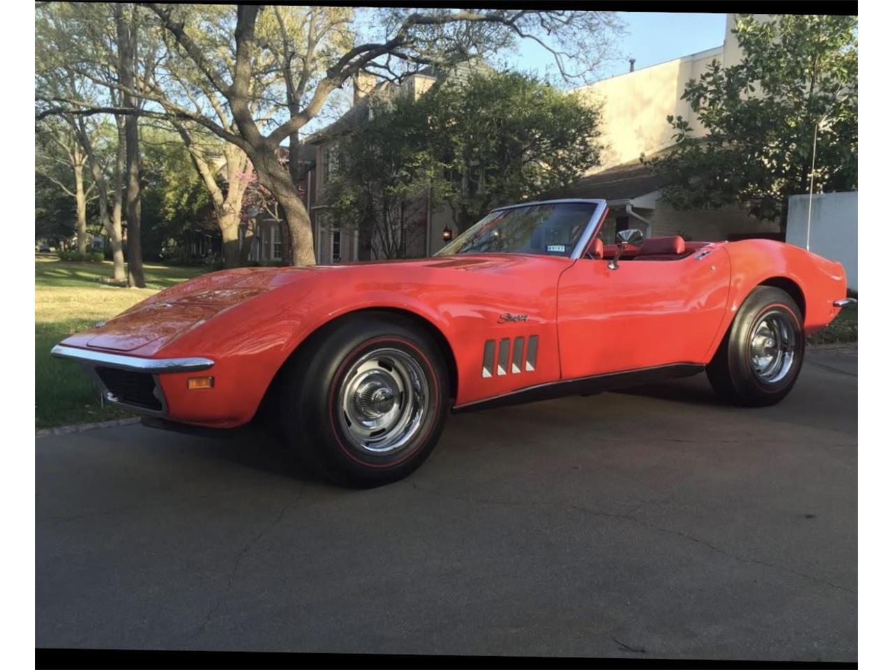 Chevrolet-Corvette-stingray-1969-Red-Red
