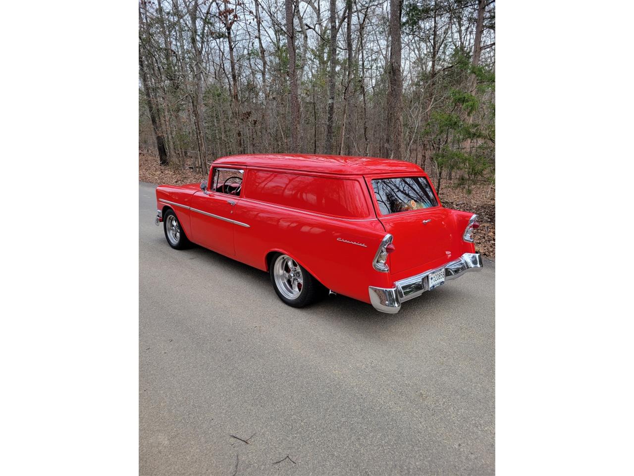 Chevrolet-Delivery-1956-Red-red-and-white-11