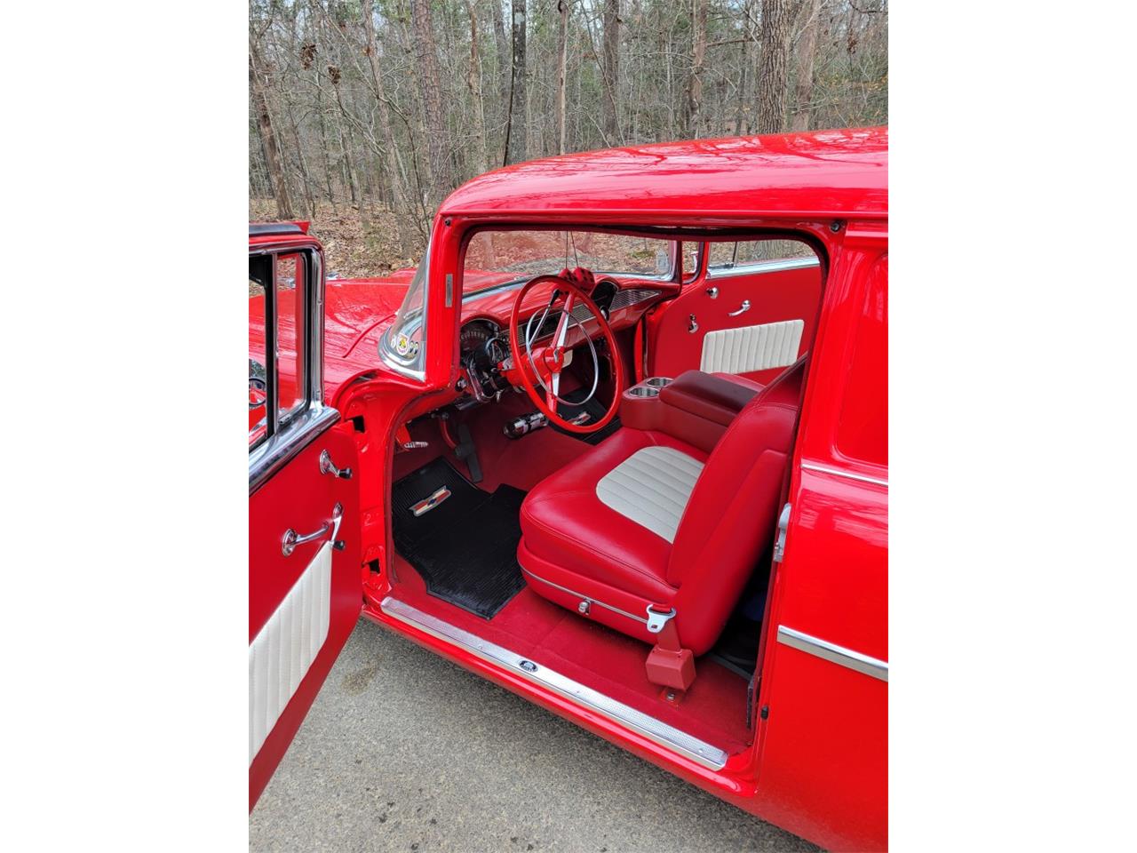 Chevrolet-Delivery-1956-Red-red-and-white-12