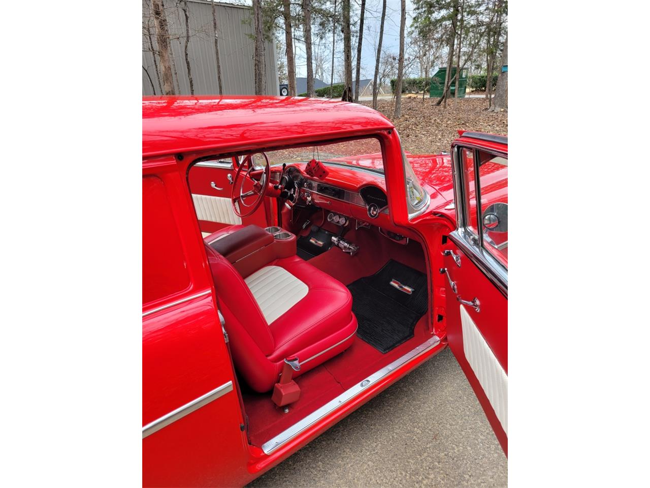 Chevrolet-Delivery-1956-Red-red-and-white-14