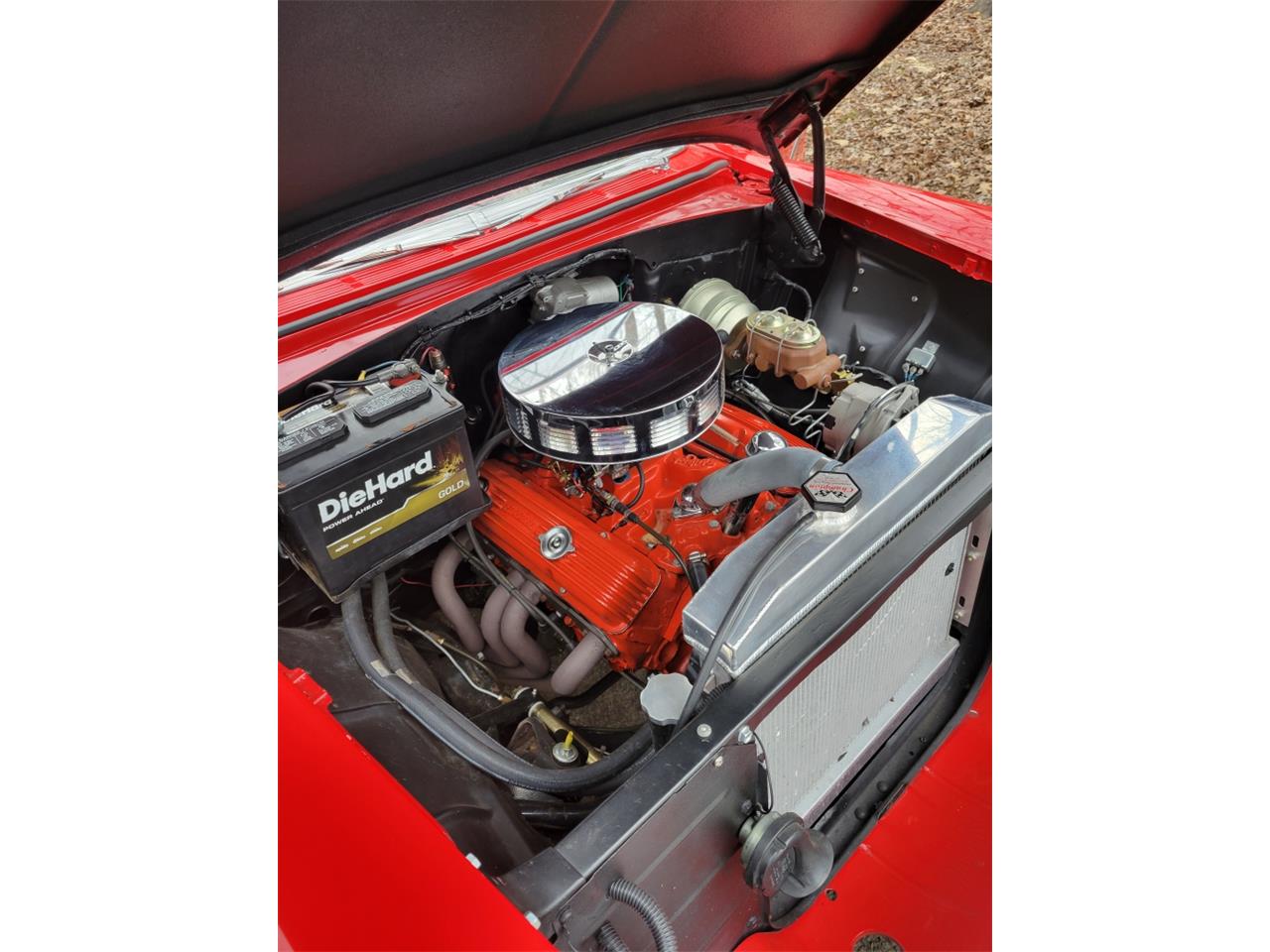 Chevrolet-Delivery-1956-Red-red-and-white-16
