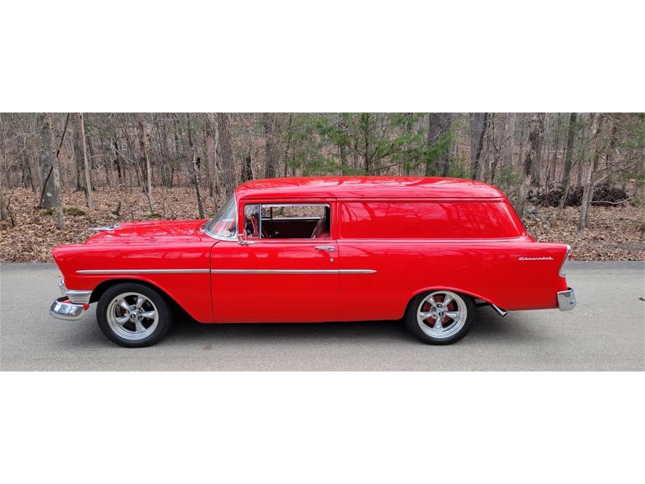 Chevrolet-Delivery-1956-Red-red-and-white-17