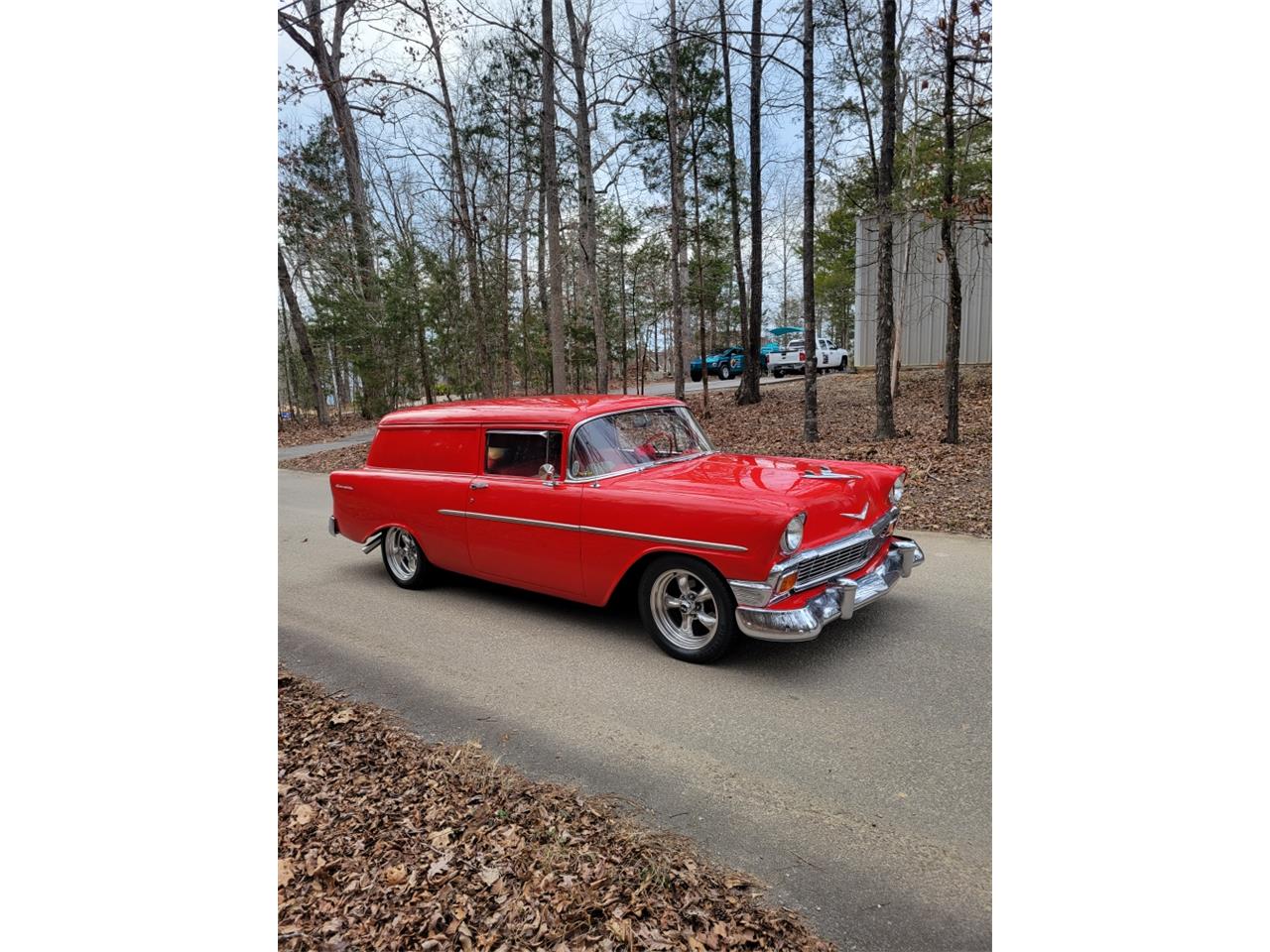 Chevrolet-Delivery-1956-Red-red-and-white-4