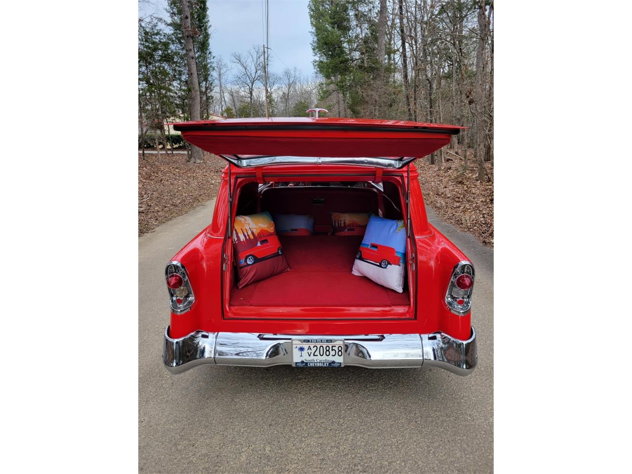 Chevrolet-Delivery-1956-Red-red-and-white-9