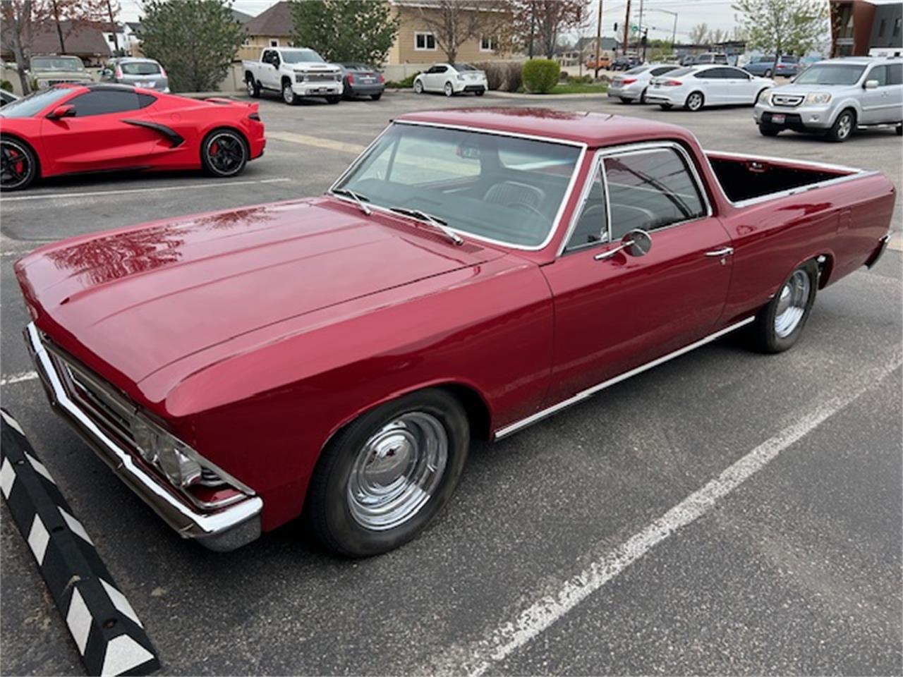 Chevrolet-El-camino-1966-Maroon-Black-5