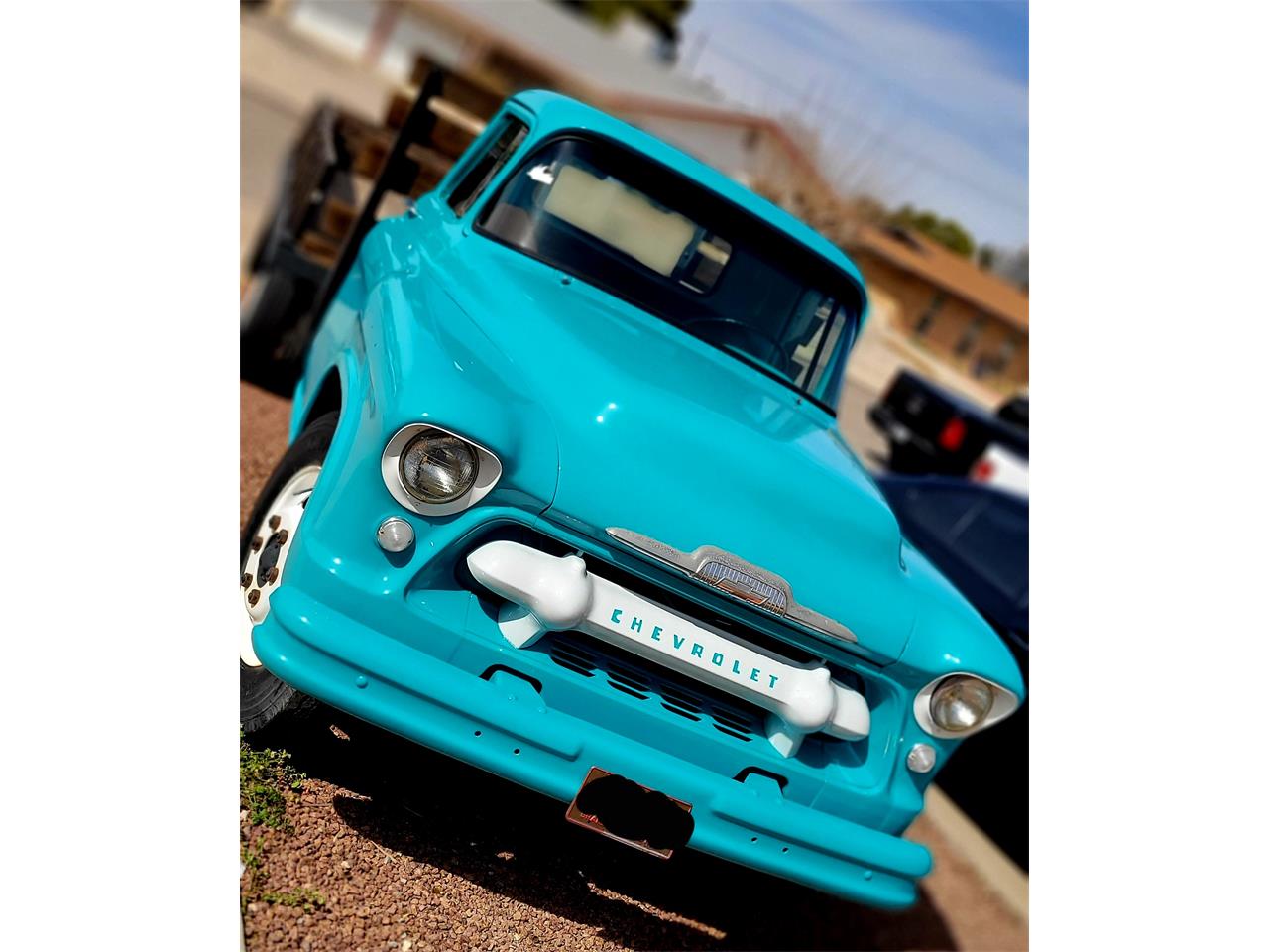 Chevrolet-Flatbed-1956-Turquoise-Turquoise-2