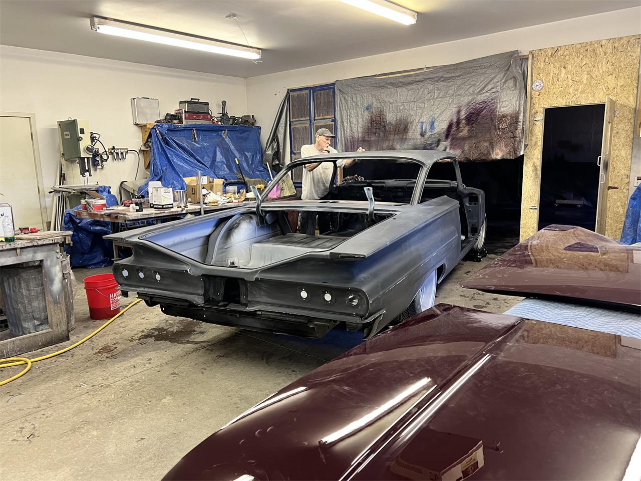 Chevrolet-Impala-1960-Dark-maroon-Primer-13