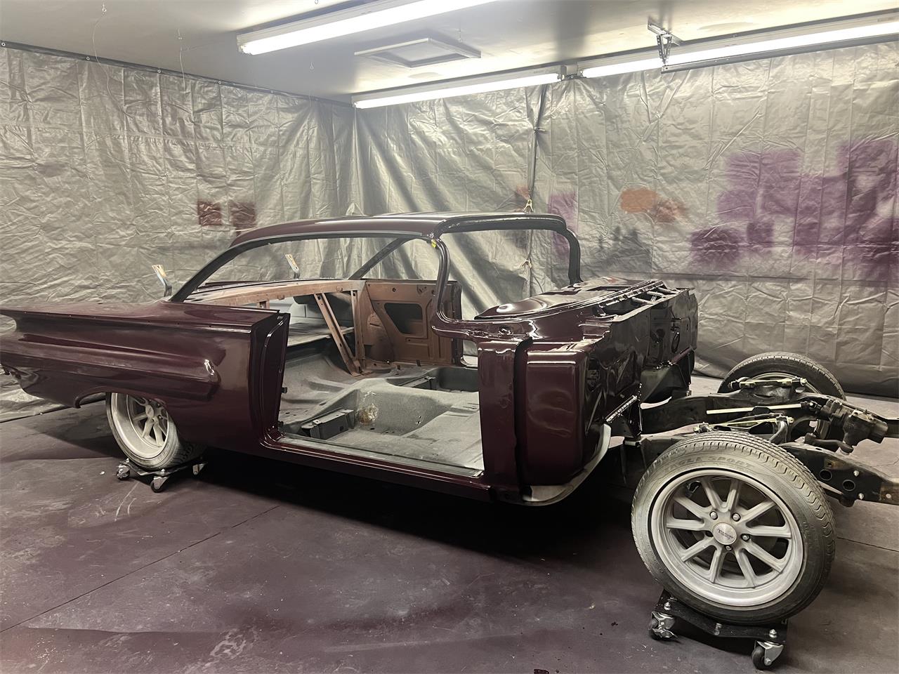 Chevrolet-Impala-1960-Dark-maroon-Primer-4