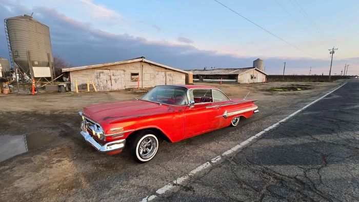 Chevrolet-Impala-1960-Red-Red-10