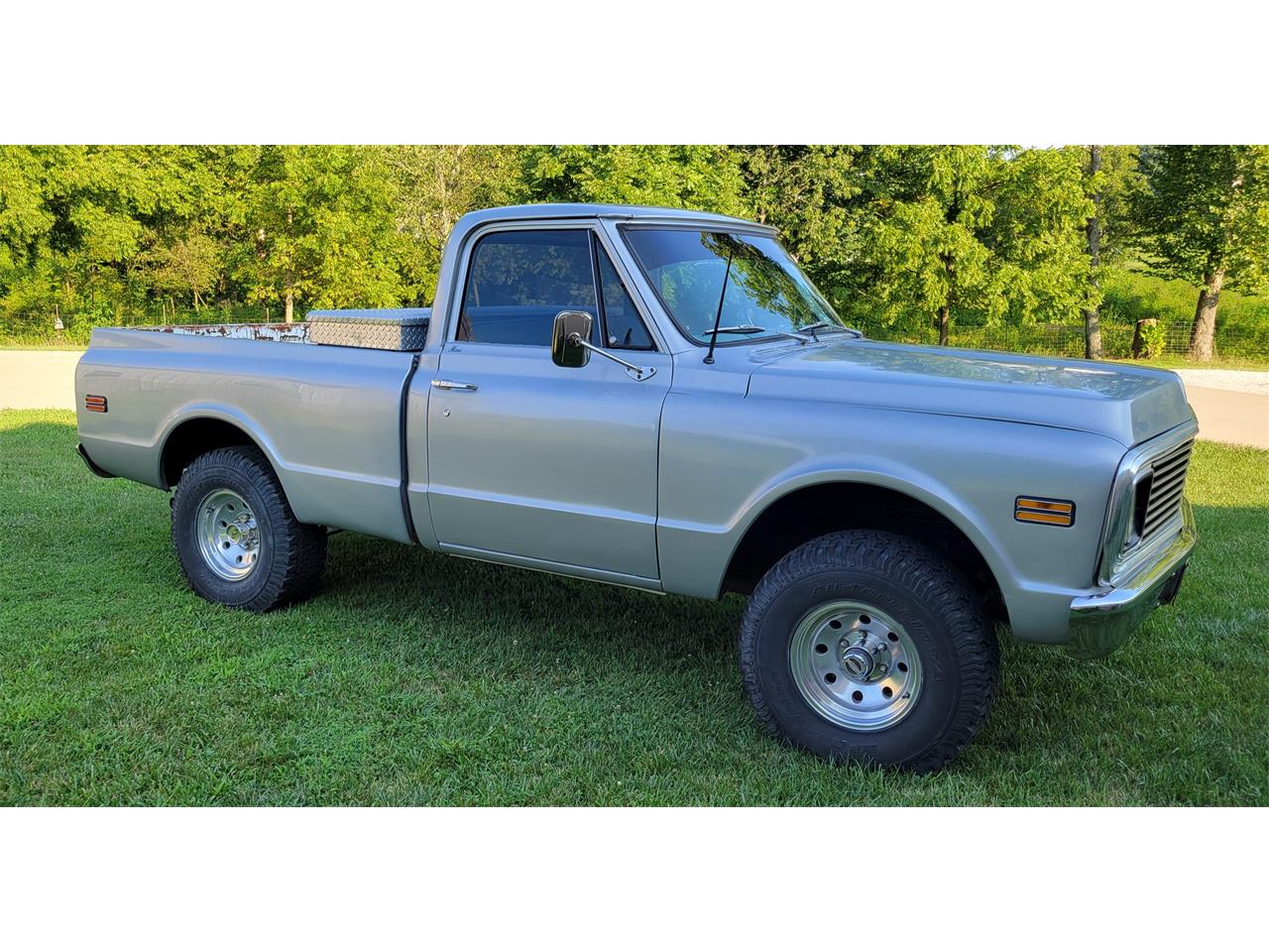 Chevrolet-K-10-1970-Silver-Silver