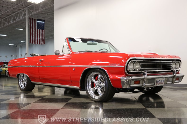 Chevrolet-Malibu-1964-Red-Black-37
