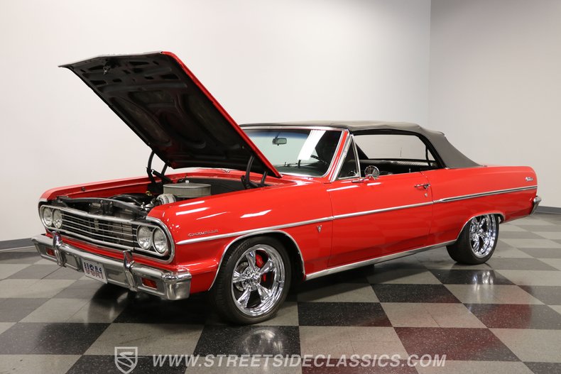 Chevrolet-Malibu-1964-Red-Black-38