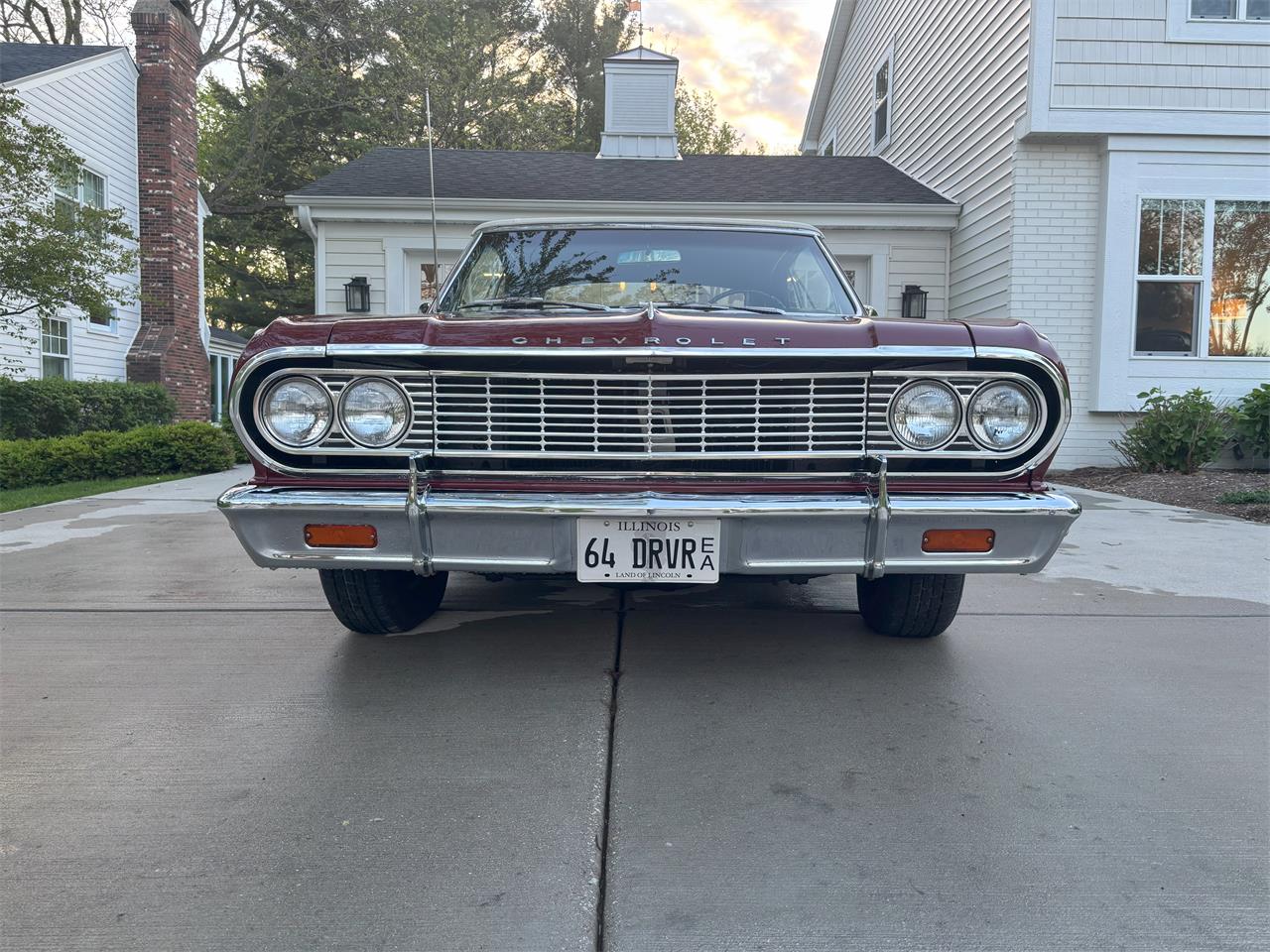 Chevrolet-Malibu-ss-1964-Ember-Red-Black-12