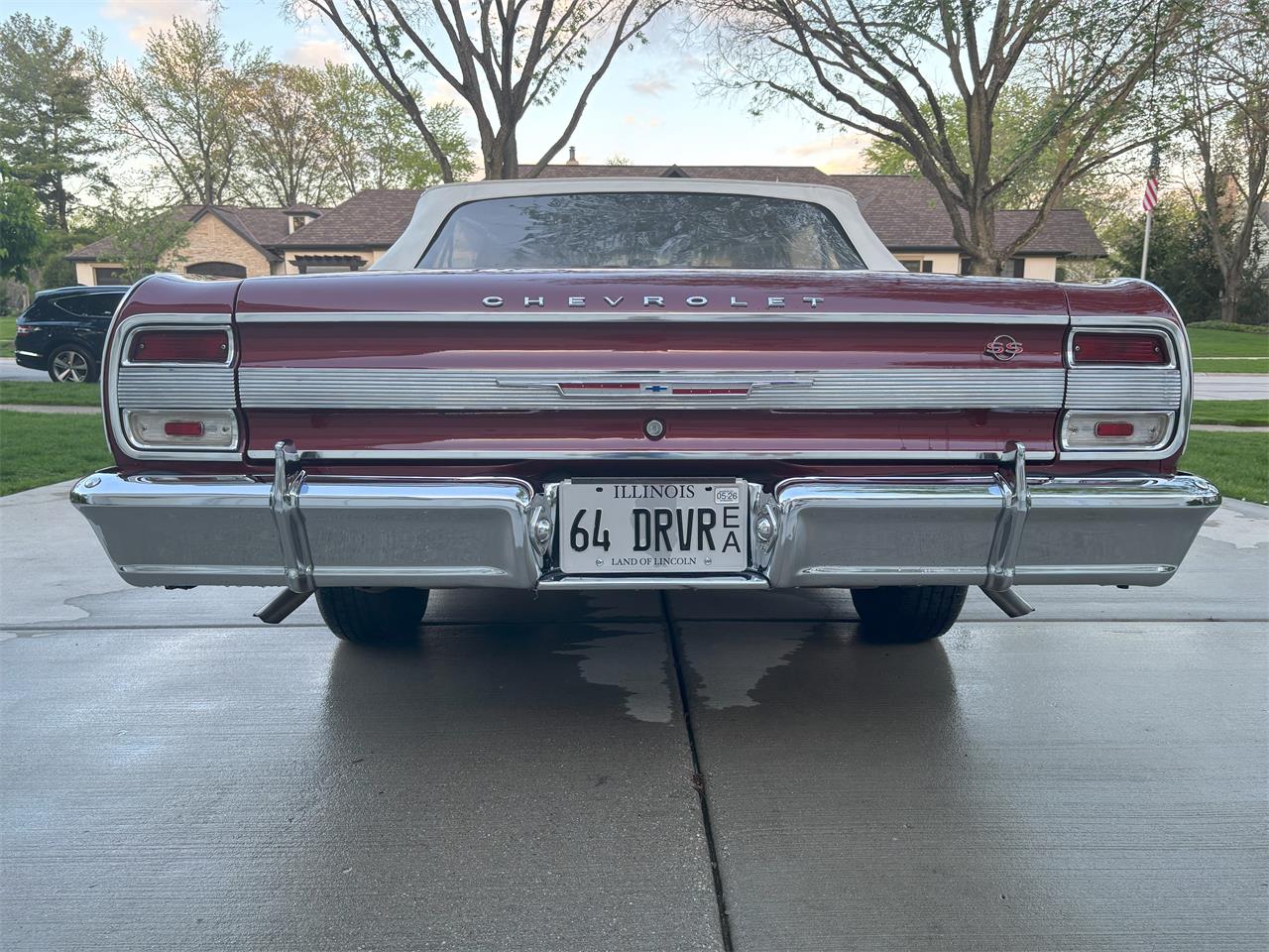 Chevrolet-Malibu-ss-1964-Ember-Red-Black-14
