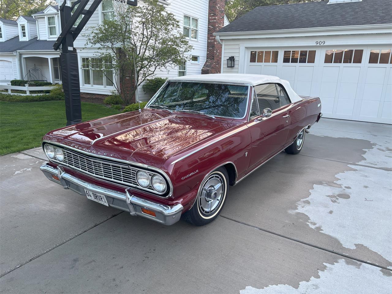 Chevrolet-Malibu-ss-1964-Ember-Red-Black-17