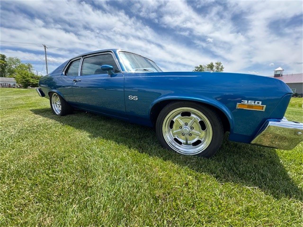 Chevrolet-Nova-1973-Medium-blue-metallic-Gray-and-black-8