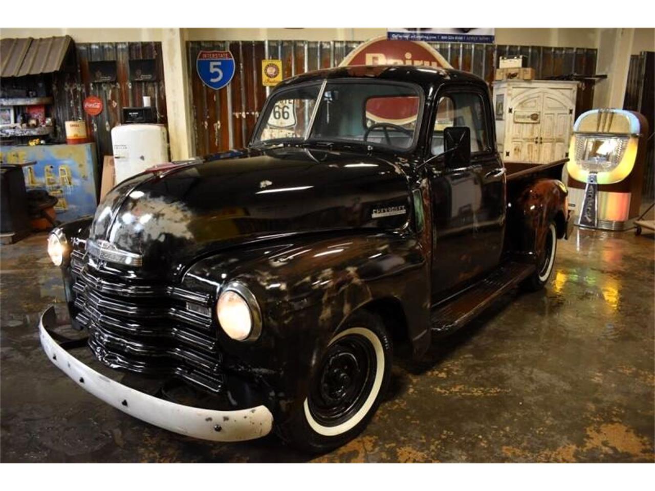 Chevrolet-Pickup-1948-Black-Patina-teal-grey-1