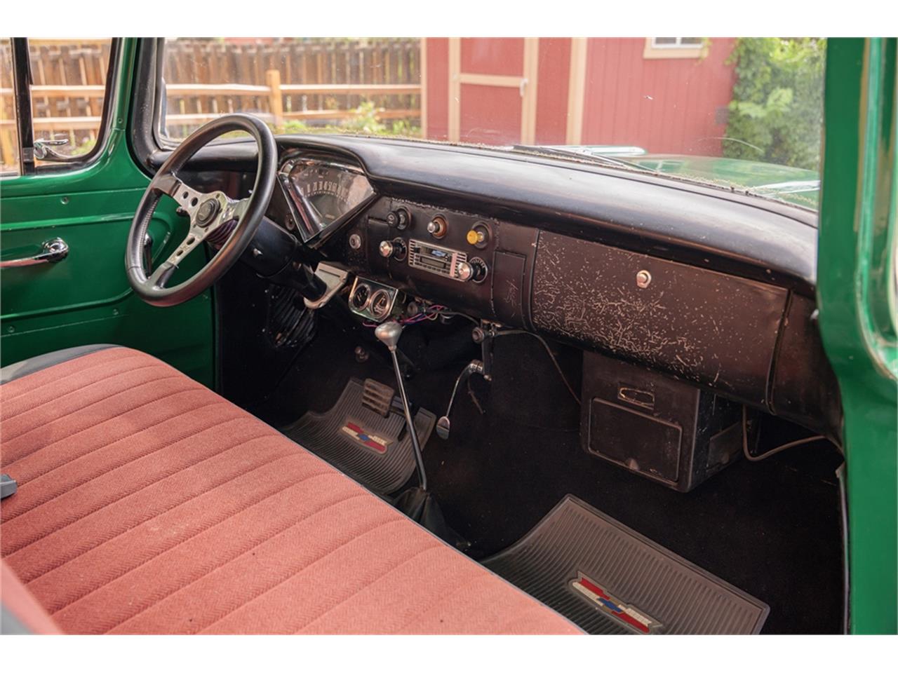 Chevrolet-Pickup-1957-Green-Black-and-red-29