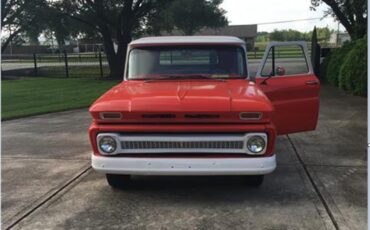 Chevrolet-Pickup-1964-Orange-amp-White-Grey-1