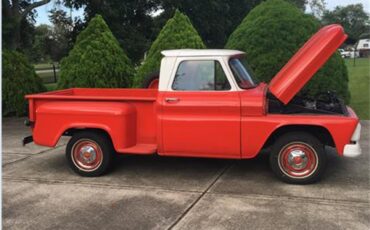 Chevrolet-Pickup-1964-Orange-amp-White-Grey-2