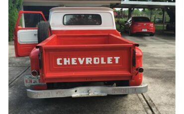 Chevrolet-Pickup-1964-Orange-amp-White-Grey