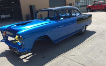 Chevrolet-Pro-street-1955-Black-Blue-Tan-Black-1