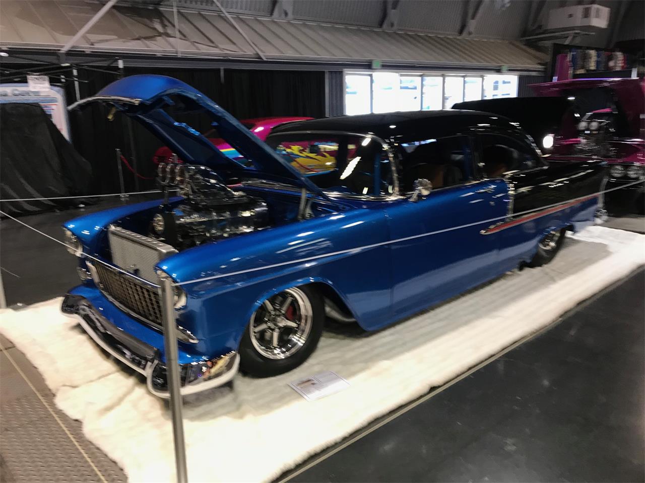 Chevrolet-Pro-street-1955-Black-Blue-Tan-Black-19