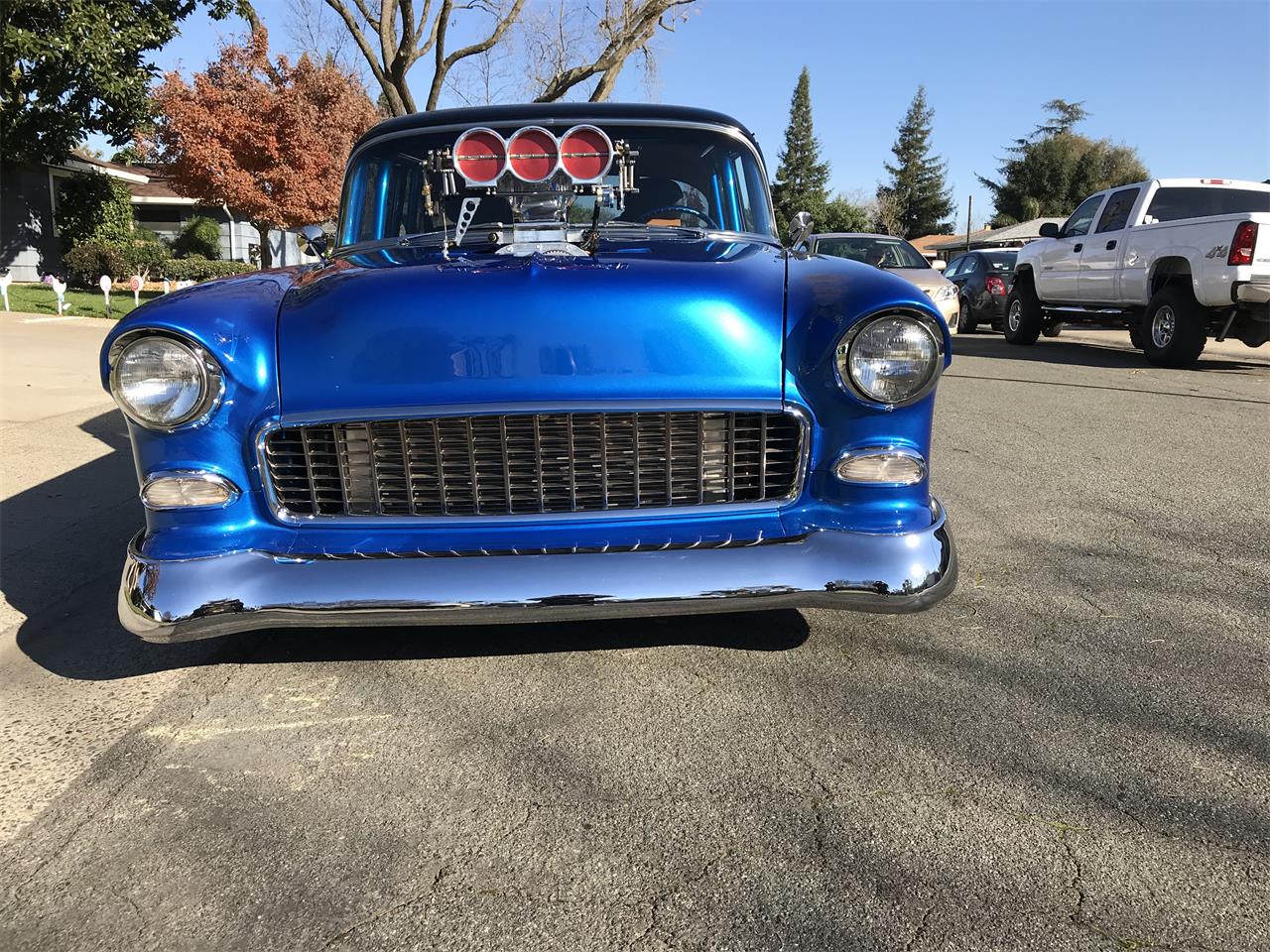 Chevrolet-Pro-street-1955-Black-Blue-Tan-Black-2