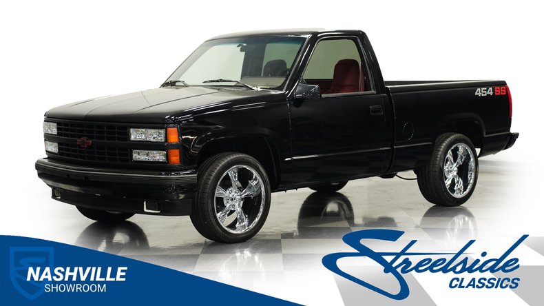 Chevrolet-Silverado-1990-Onyx-Black-Dark-Red-10