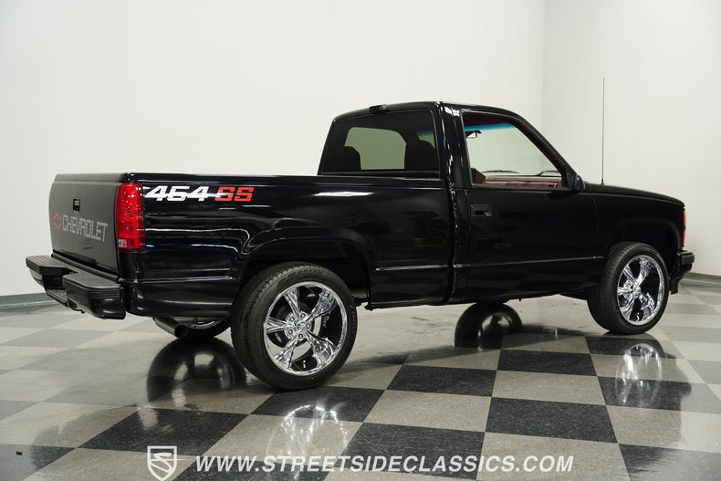 Chevrolet-Silverado-1990-Onyx-Black-Dark-Red-15