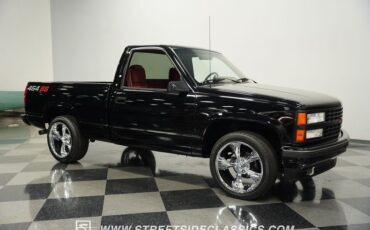 Chevrolet-Silverado-1990-Onyx-Black-Dark-Red-17