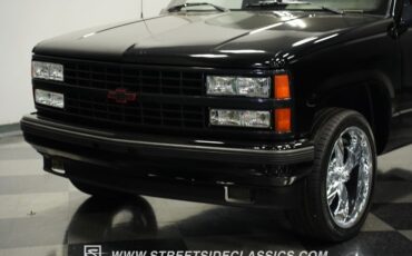 Chevrolet-Silverado-1990-Onyx-Black-Dark-Red-19