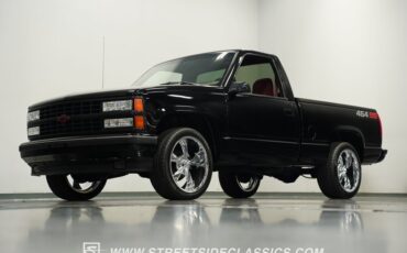 Chevrolet-Silverado-1990-Onyx-Black-Dark-Red-21